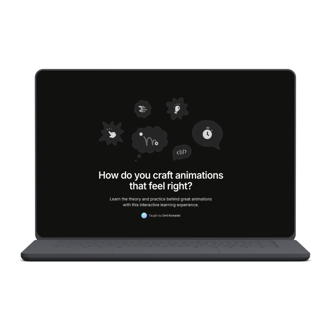 Animations on the web - The interactive learning experience that teaches you how to build animations (May 2026)